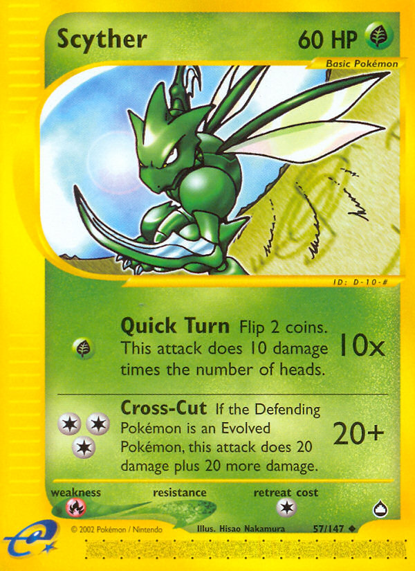 Scyther (57/147) [Aquapolis] | Mindsight Gaming