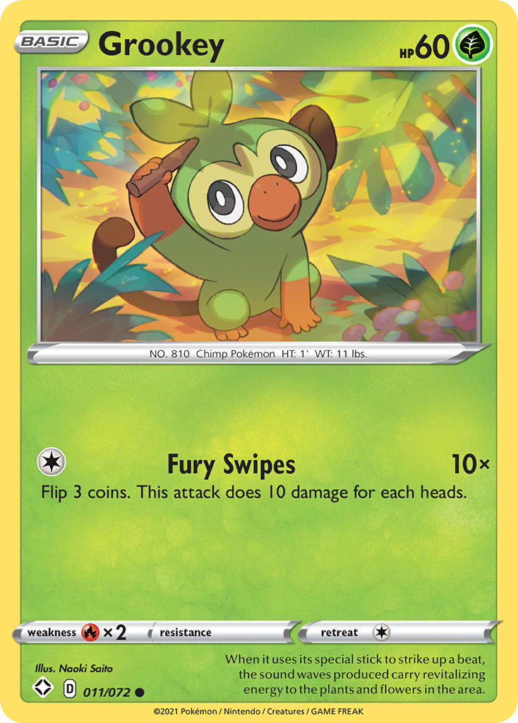 Grookey (011/072) [Sword & Shield: Shining Fates] | Mindsight Gaming