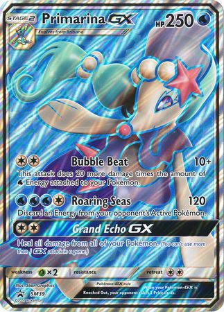 Primarina GX (SM39) (Jumbo Card) [Sun & Moon: Black Star Promos] | Mindsight Gaming