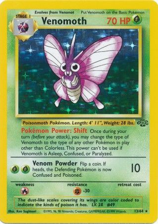 Venomoth (13/64) [Jungle Unlimited] | Mindsight Gaming