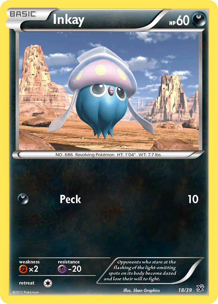 Inkay (18/39) [XY: Kalos Starter Set] | Mindsight Gaming