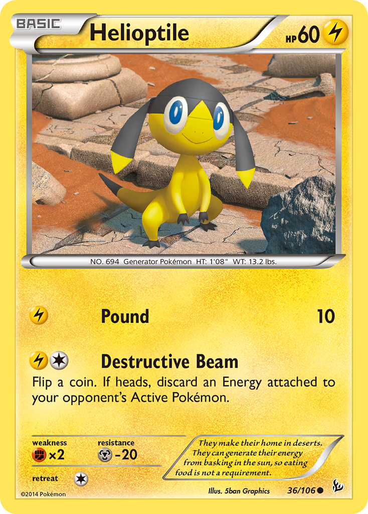 Helioptile (36/106) [XY: Flashfire] | Mindsight Gaming