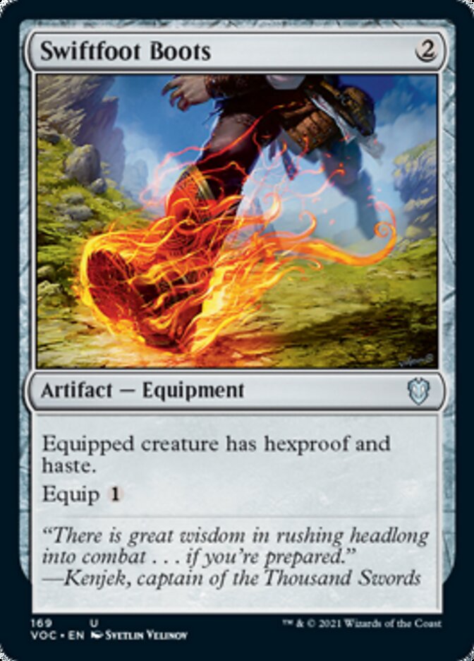 Swiftfoot Boots [Innistrad: Crimson Vow Commander] | Mindsight Gaming