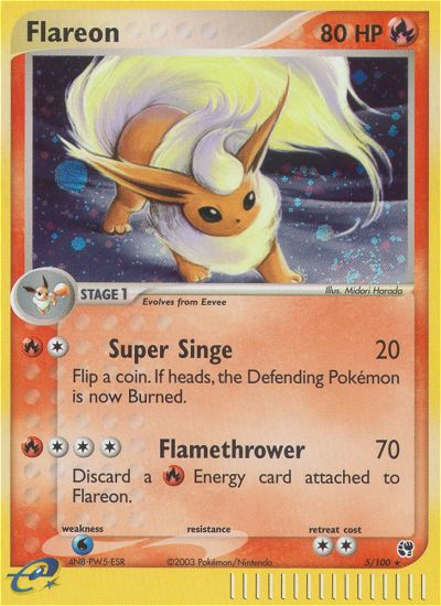 Flareon (5/100) [EX: Sandstorm] | Mindsight Gaming