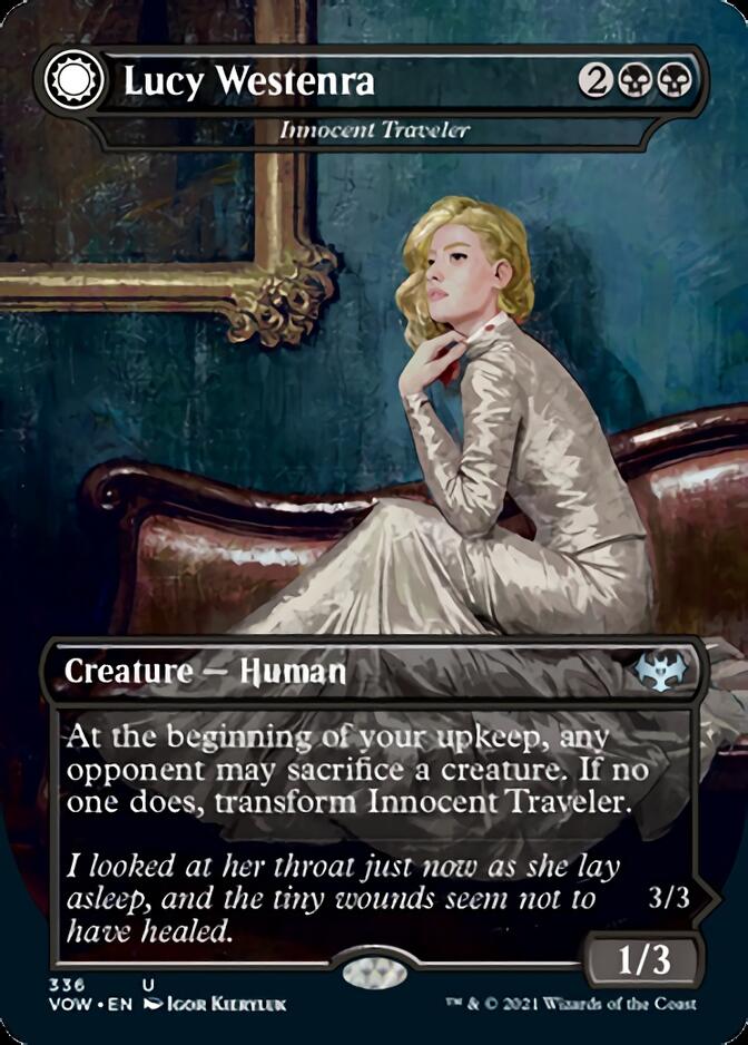 Innocent Traveler // Malicious Invader - Lucy Westenra // Lucy, Arisen Vampire [Innistrad: Crimson Vow] | Mindsight Gaming