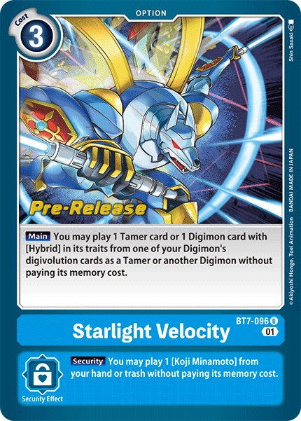 Starlight Velocity [BT7-096] [Next Adventure Pre-Release Cards] | Mindsight Gaming