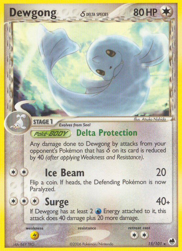 Dewgong (15/101) (Delta Species) [EX: Dragon Frontiers] | Mindsight Gaming