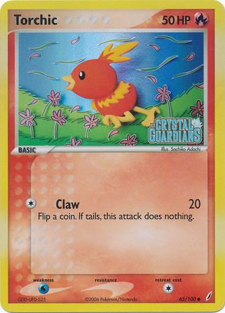 Torchic (65/100) (Stamped) [EX: Crystal Guardians] | Mindsight Gaming