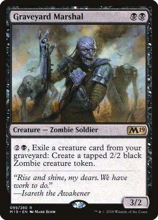 Graveyard Marshal [Core Set 2019] | Mindsight Gaming