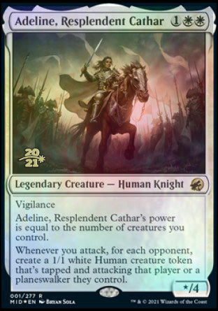 Adeline, Resplendent Cathar [Innistrad: Midnight Hunt Prerelease Promos] | Mindsight Gaming