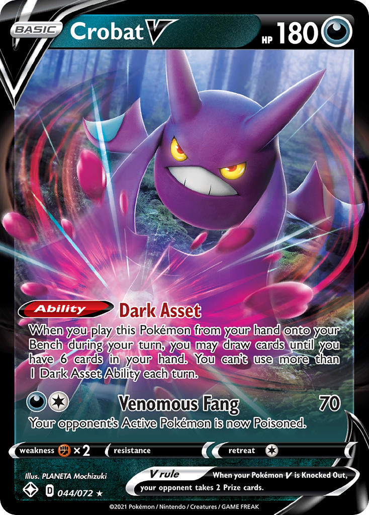 Crobat V (044/072) [Sword & Shield: Shining Fates] | Mindsight Gaming