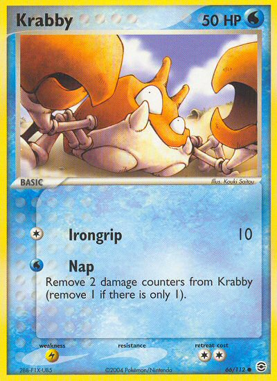 Krabby (66/112) [EX: FireRed & LeafGreen] | Mindsight Gaming