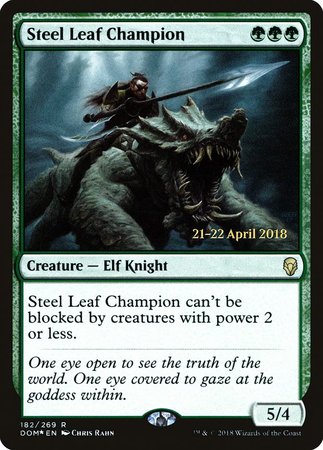 Steel Leaf Champion [Dominaria Promos] | Mindsight Gaming