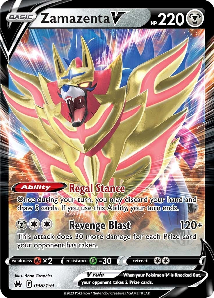 Zamazenta V (098/159) [Sword & Shield: Crown Zenith] | Mindsight Gaming