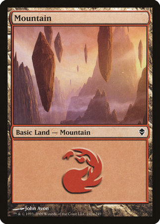 Mountain (242a) [Zendikar] | Mindsight Gaming