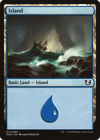 Island (72) [Duel Decks: Blessed vs. Cursed] | Mindsight Gaming