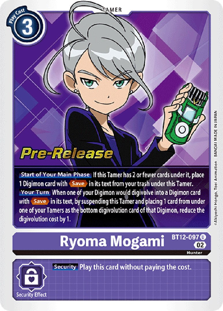 Ryoma Mogami [BT12-097] [Across Time Pre-Release Cards] | Mindsight Gaming