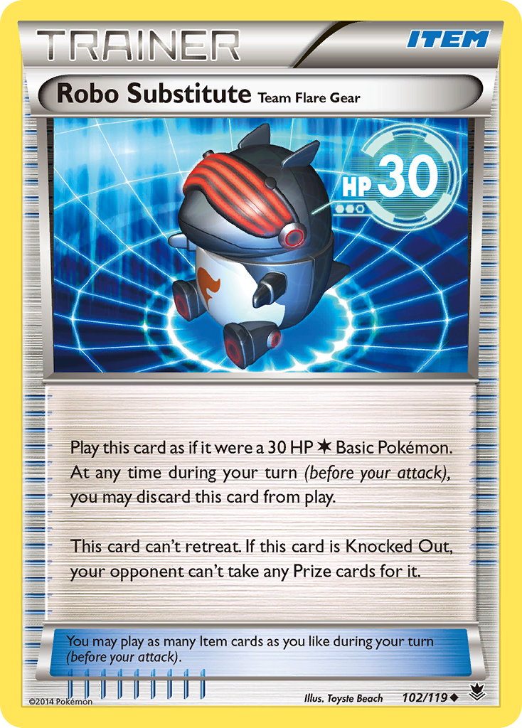 Robo Substitute Team Flare Gear (102/119) [XY: Phantom Forces] | Mindsight Gaming