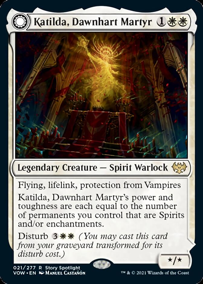 Katilda, Dawnhart Martyr // Katilda's Rising Dawn [Innistrad: Crimson Vow] | Mindsight Gaming