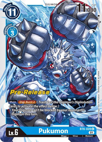 Pukumon [BT6-028] [Double Diamond Pre-Release Cards] | Mindsight Gaming