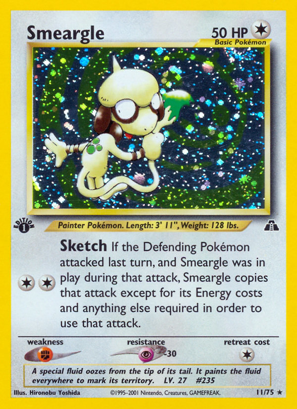 Smeargle (11/75) [Neo Discovery 1st Edition] | Mindsight Gaming