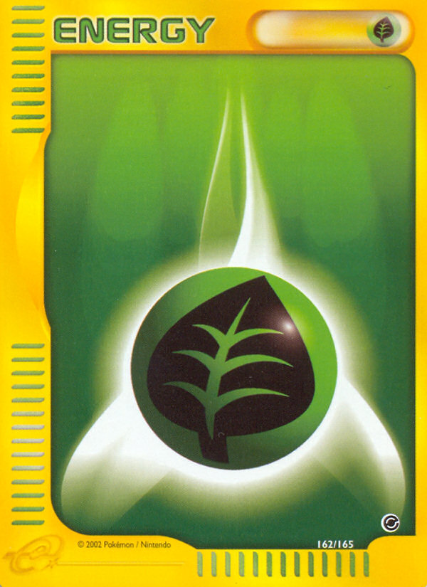 Grass Energy (162/165) [Expedition: Base Set] | Mindsight Gaming