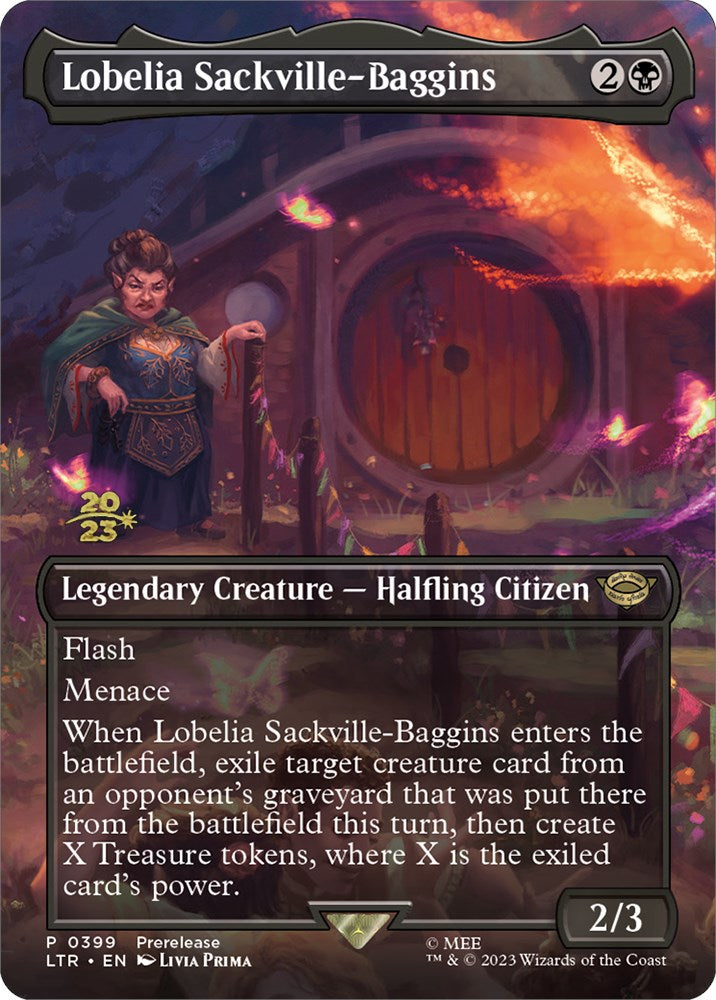 Lobelia Sackville-Baggins (399) [The Lord of the Rings: Tales of Middle-Earth Prerelease Promos] | Mindsight Gaming