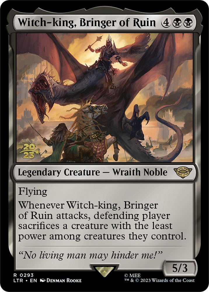 Witch-king, Bringer of Ruin [The Lord of the Rings: Tales of Middle-Earth Prerelease Promos] | Mindsight Gaming