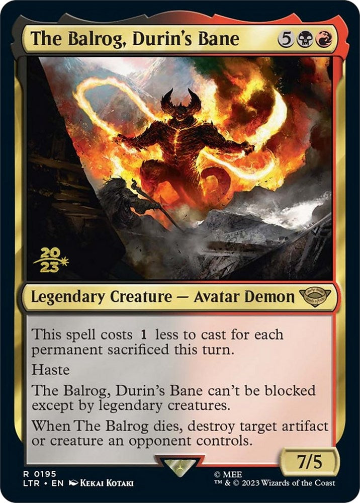 The Balrog, Durin's Bane [The Lord of the Rings: Tales of Middle-Earth Prerelease Promos] | Mindsight Gaming