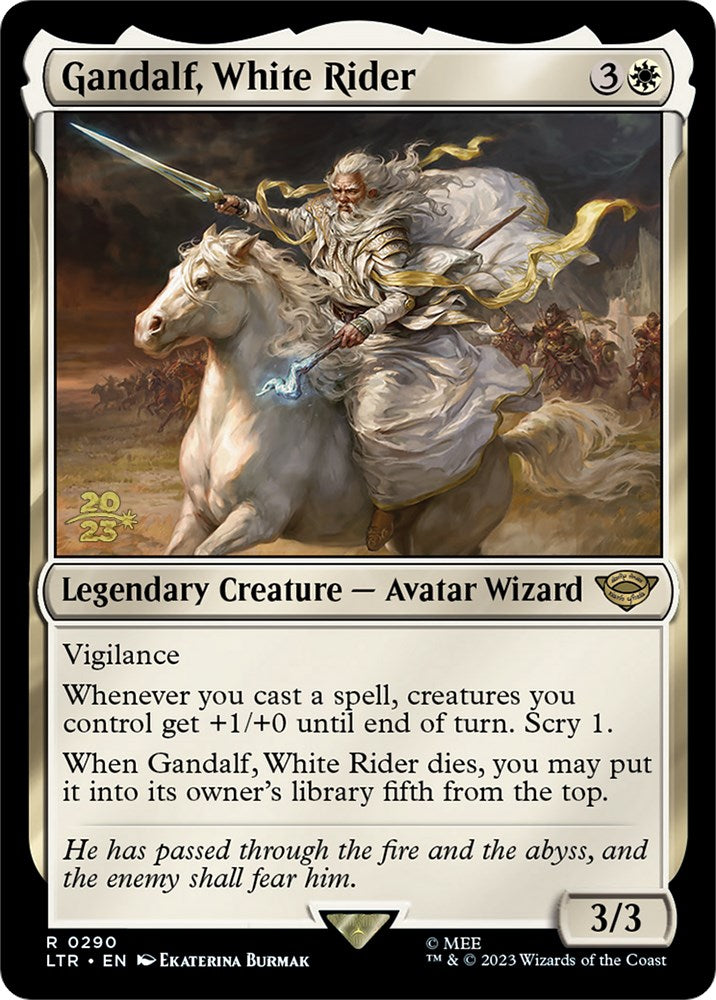 Gandalf, White Rider [The Lord of the Rings: Tales of Middle-Earth Prerelease Promos] | Mindsight Gaming