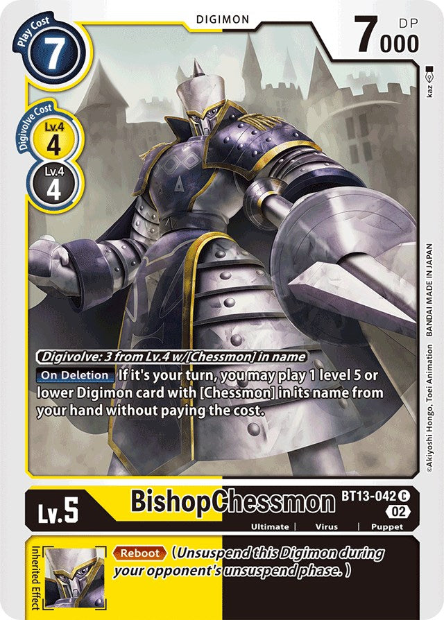 BishopChessmon [BT13-042] [Versus Royal Knights Booster] | Mindsight Gaming