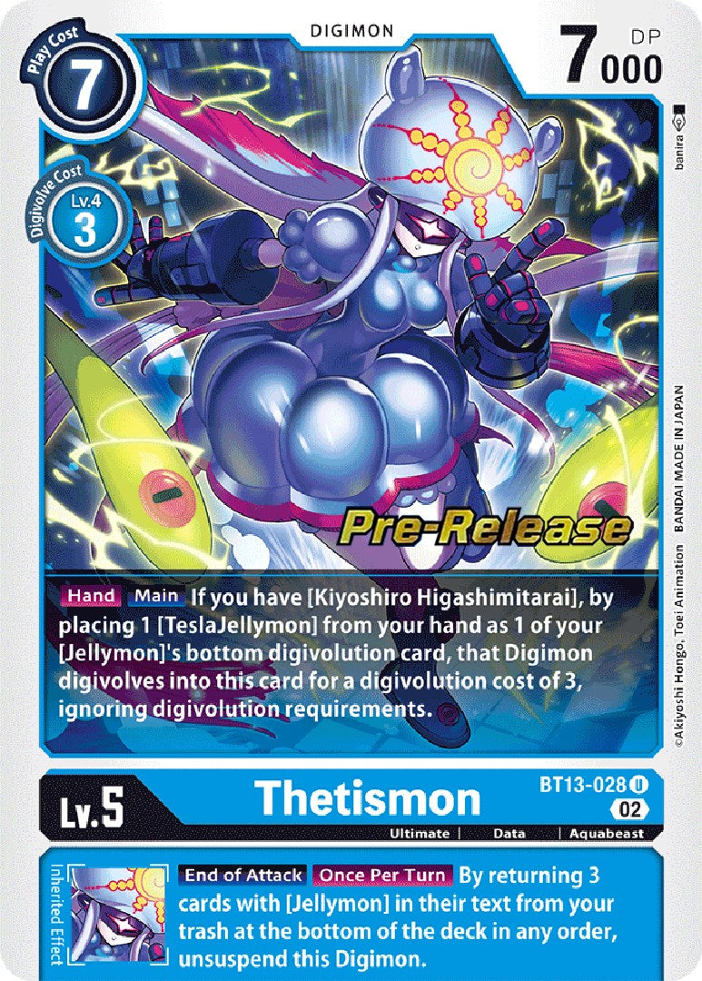 Thetismon [BT13-028] [Versus Royal Knight Booster Pre-Release Cards] | Mindsight Gaming