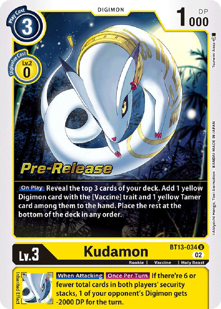 Kudamon [BT13-034] [Versus Royal Knight Booster Pre-Release Cards] | Mindsight Gaming