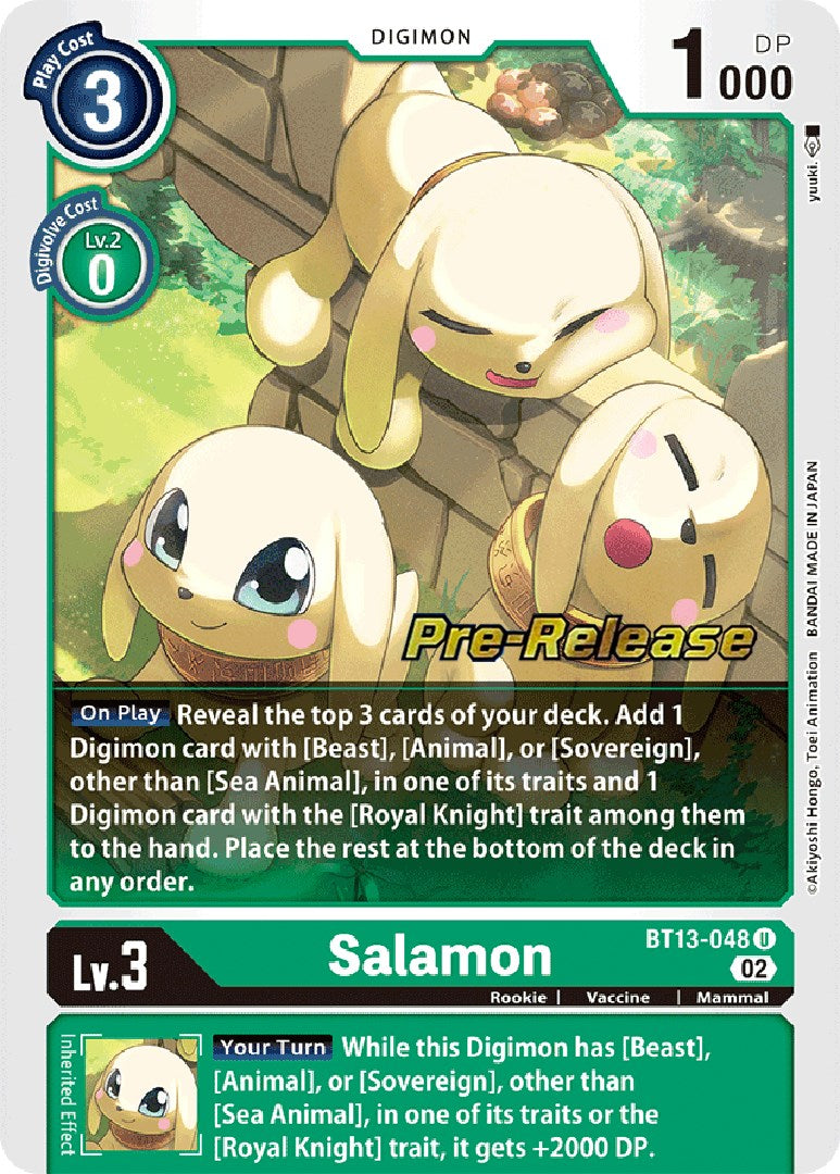 Salamon [BT13-048] [Versus Royal Knight Booster Pre-Release Cards] | Mindsight Gaming