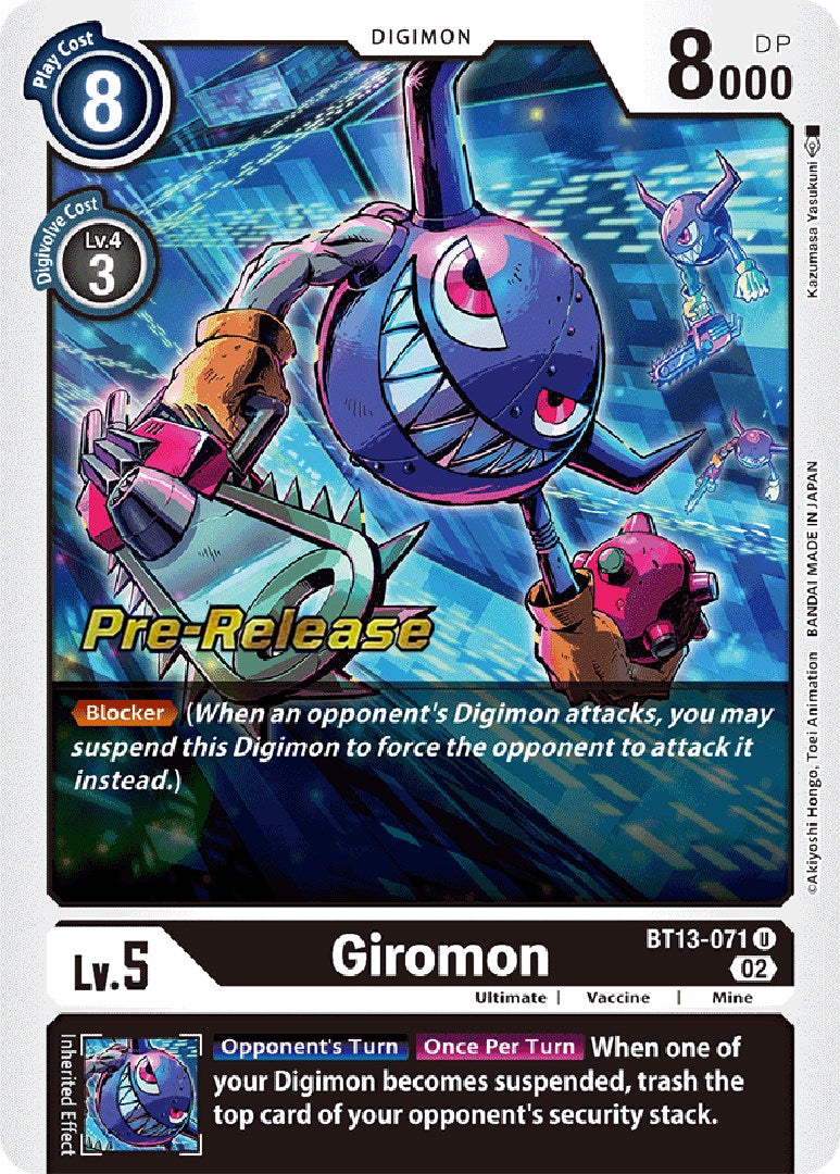 Giromon [BT13-071] [Versus Royal Knight Booster Pre-Release Cards] | Mindsight Gaming