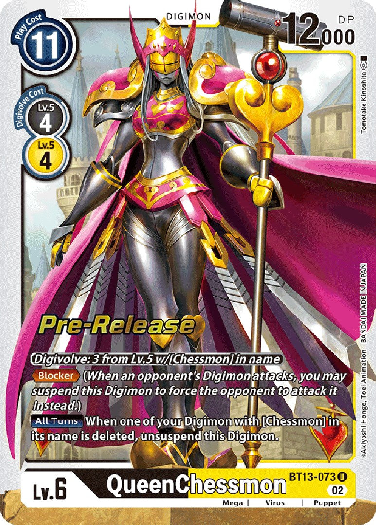 QueenChessmon [BT13-073] [Versus Royal Knight Booster Pre-Release Cards] | Mindsight Gaming