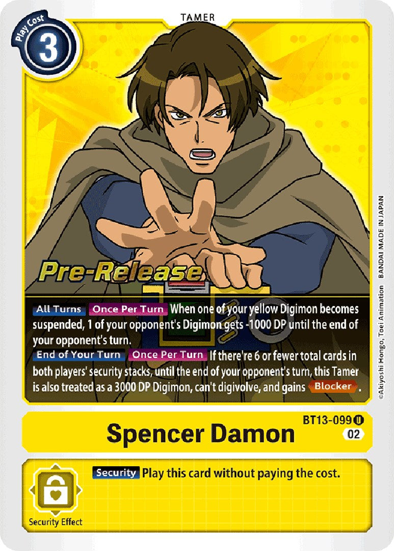 Spencer Damon [BT13-099] [Versus Royal Knight Booster Pre-Release Cards] | Mindsight Gaming