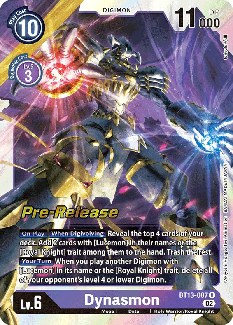 Dynasmon [BT13-087] [Versus Royal Knight Booster Pre-Release Cards] | Mindsight Gaming