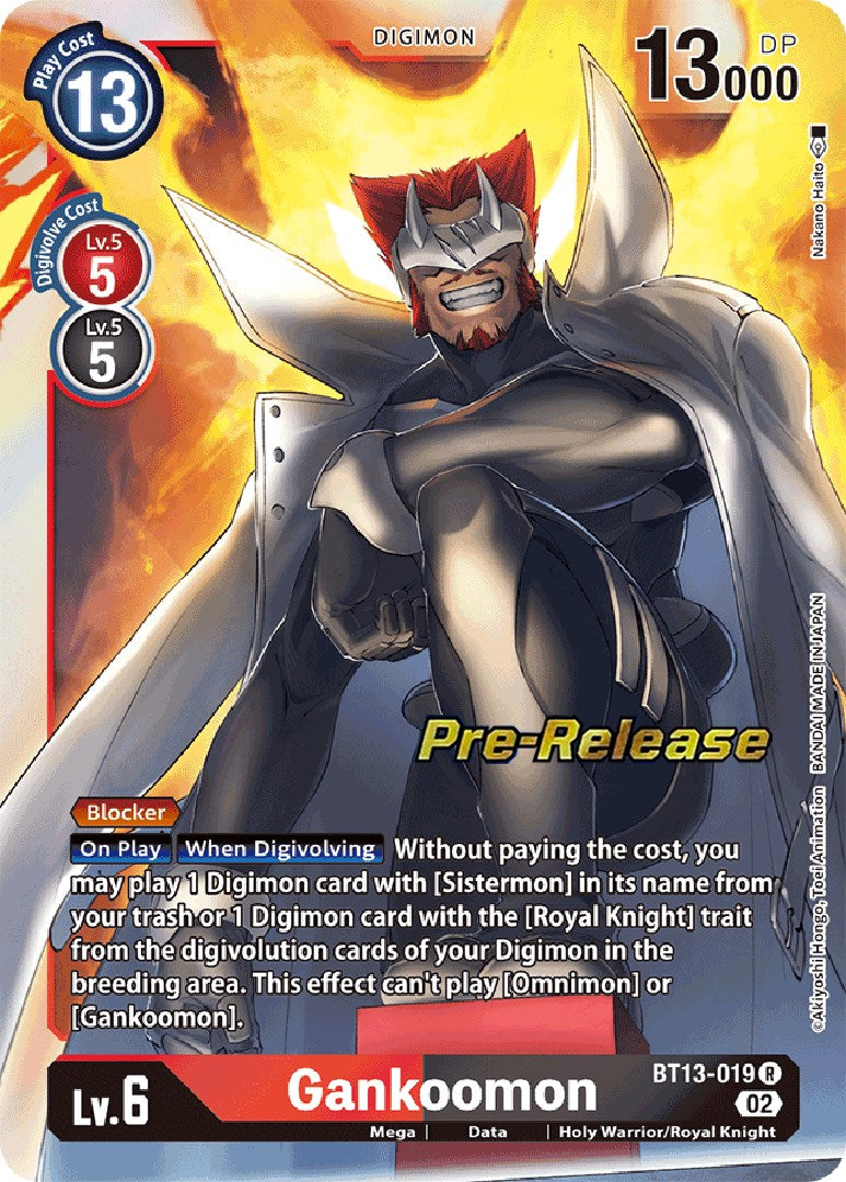 Gankoomon [BT13-019] [Versus Royal Knight Booster Pre-Release Cards] | Mindsight Gaming