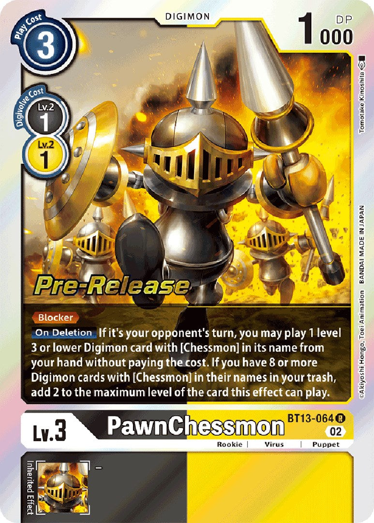 PawnChessmon [BT13-064] [Versus Royal Knight Booster Pre-Release Cards] | Mindsight Gaming