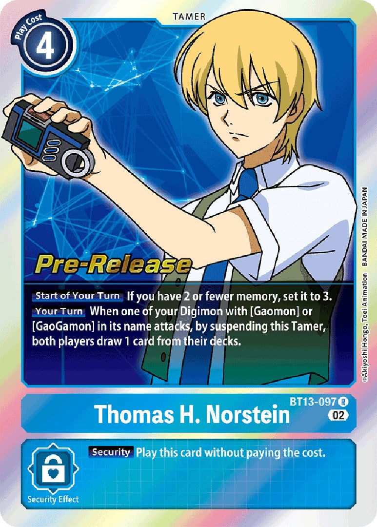 Thomas H. Norstein [BT13-097] [Versus Royal Knight Booster Pre-Release Cards] | Mindsight Gaming