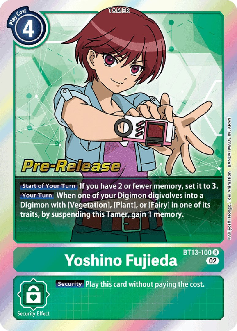 Yoshino Fujieda [BT13-100] [Versus Royal Knight Booster Pre-Release Cards] | Mindsight Gaming