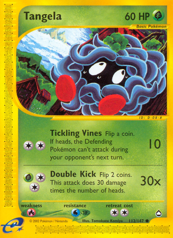 Tangela (112/147) [Aquapolis] | Mindsight Gaming