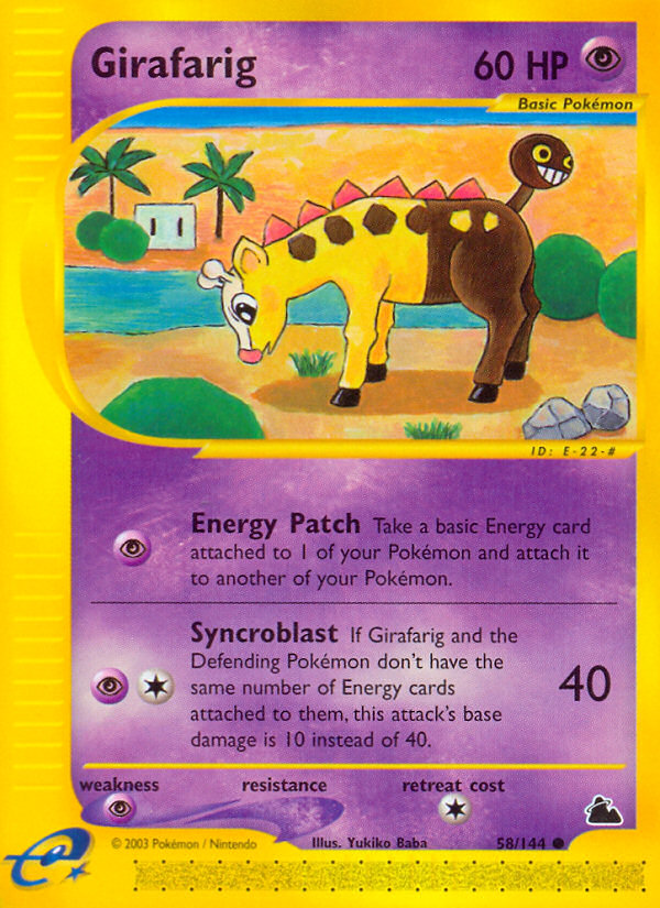 Girafarig (58/144) [Skyridge] | Mindsight Gaming