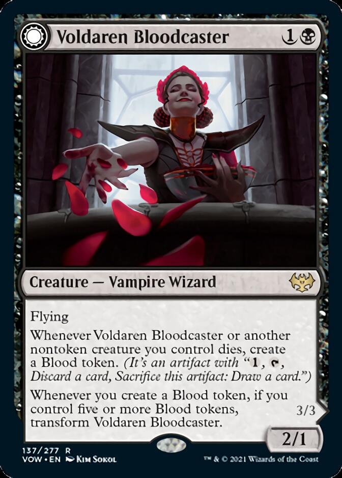 Voldaren Bloodcaster // Bloodbat Summoner [Innistrad: Crimson Vow] | Mindsight Gaming