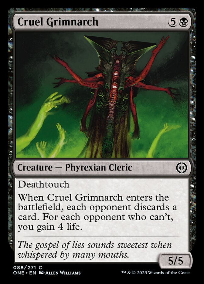 Cruel Grimnarch [Phyrexia: All Will Be One] | Mindsight Gaming