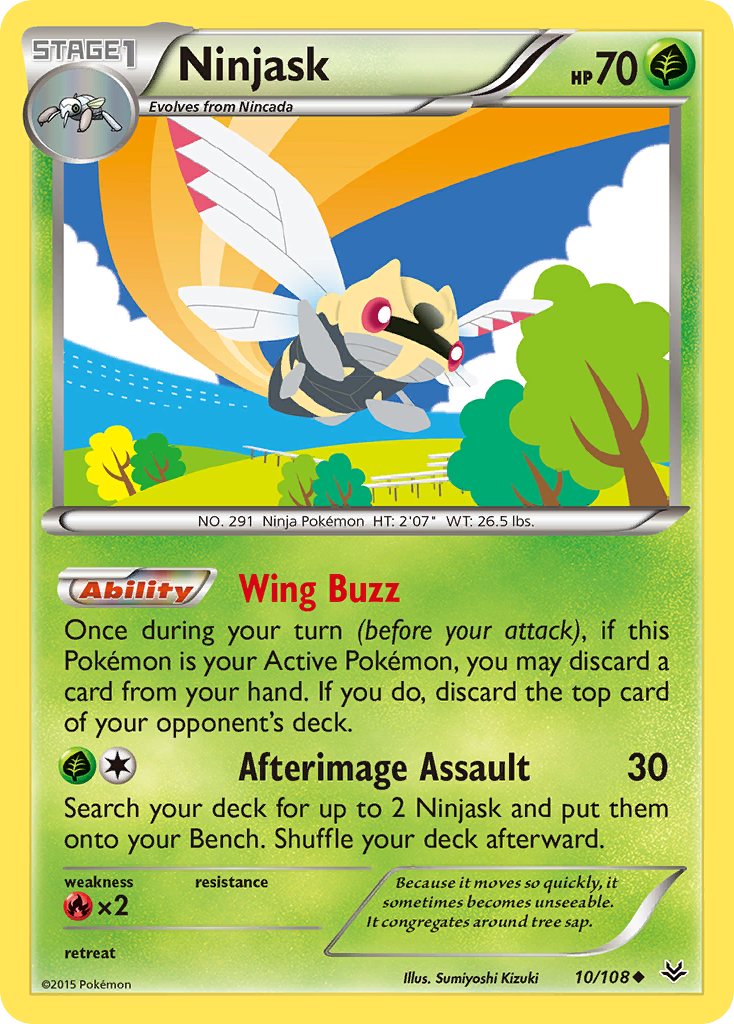 Ninjask (10/108) [XY: Roaring Skies] | Mindsight Gaming