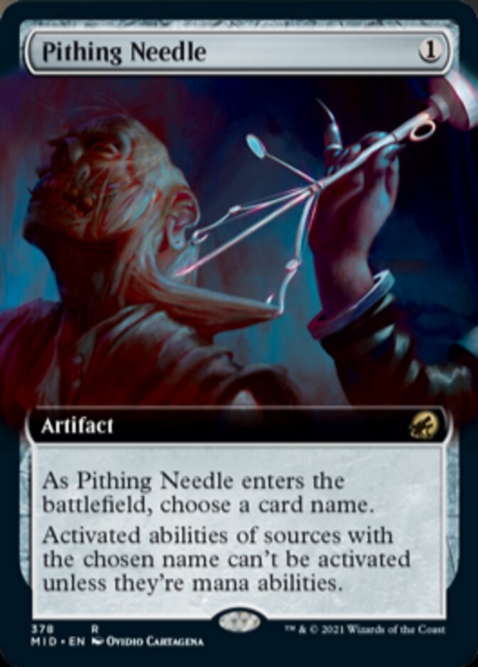 Pithing Needle (Extended) [Innistrad: Midnight Hunt] | Mindsight Gaming