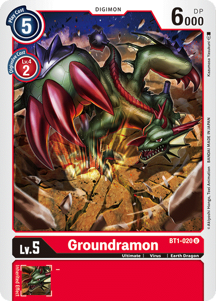 Groundramon [BT1-020] [Release Special Booster Ver.1.0] | Mindsight Gaming