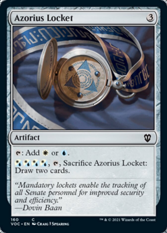 Azorius Locket [Innistrad: Crimson Vow Commander] | Mindsight Gaming